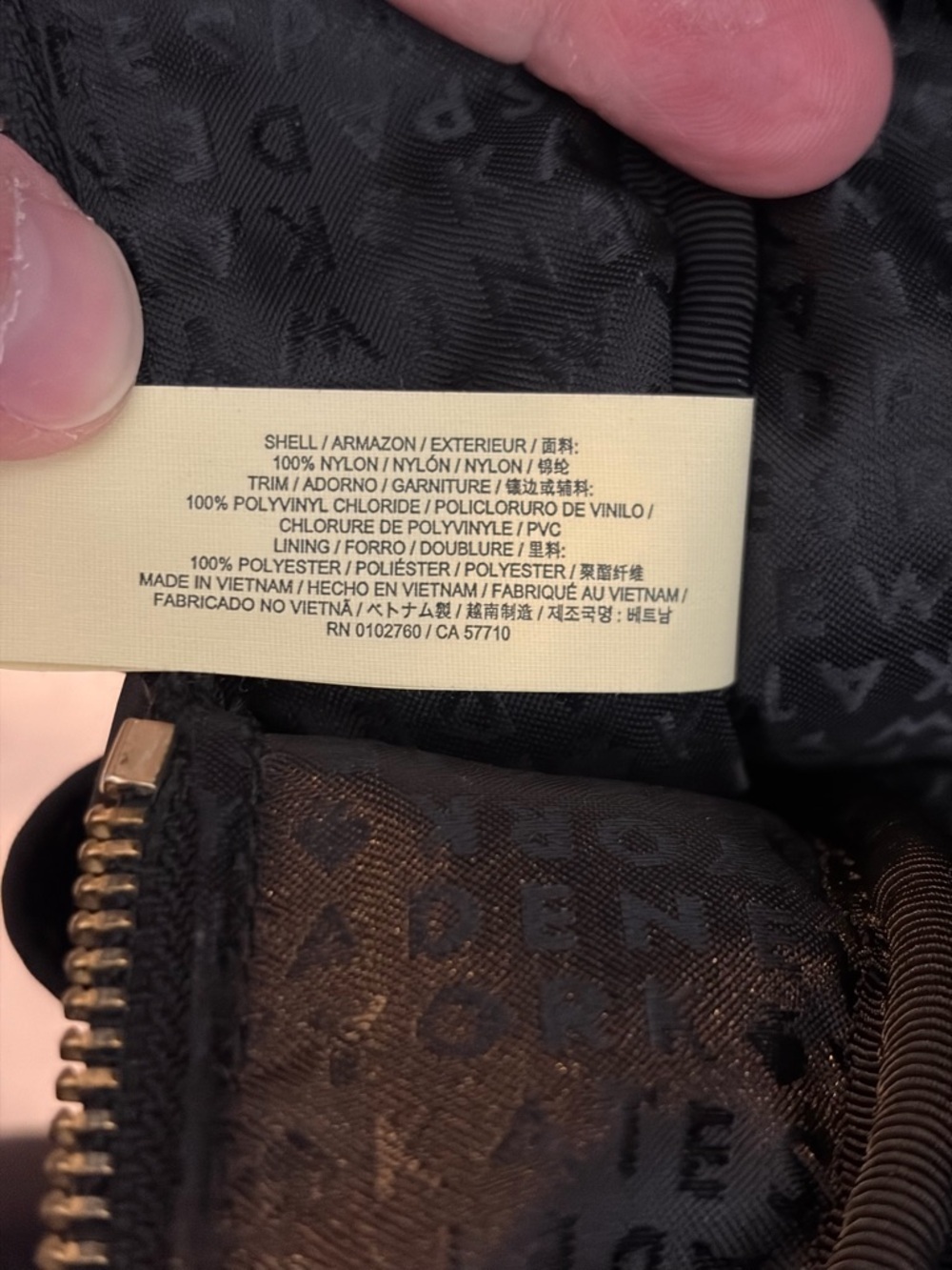 kate spade New York Black Nylon Backpack - Sleek Everyday Bag - Picture 10 of 10